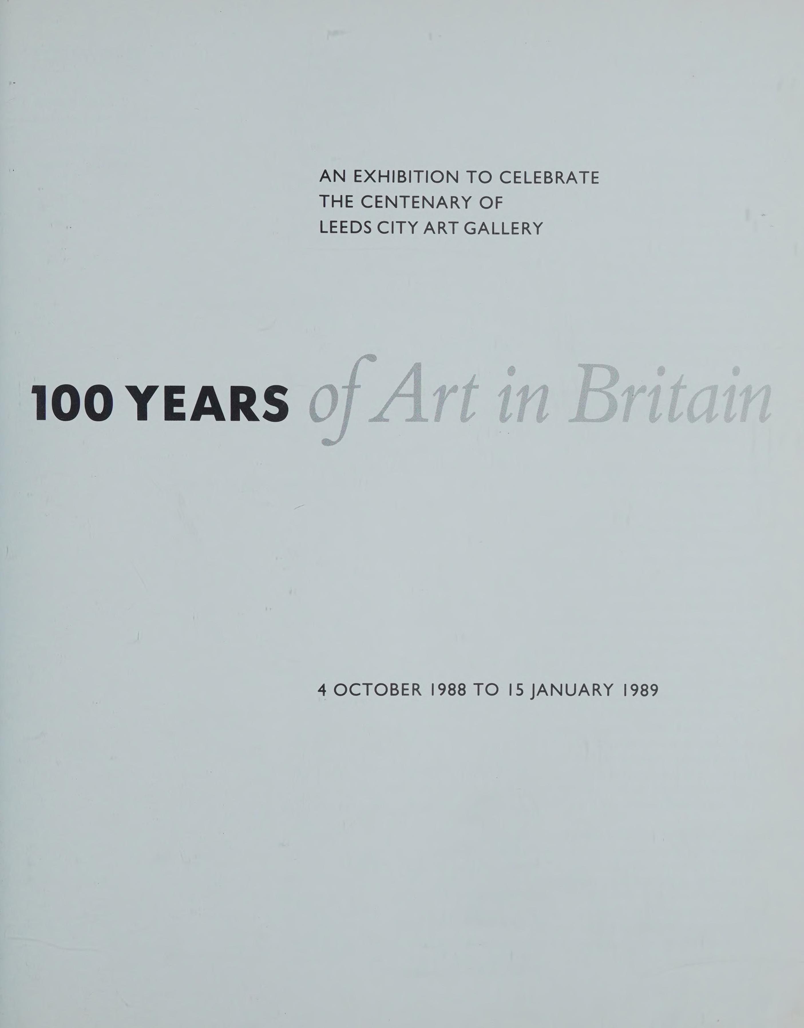 100 Years of Art in Britain