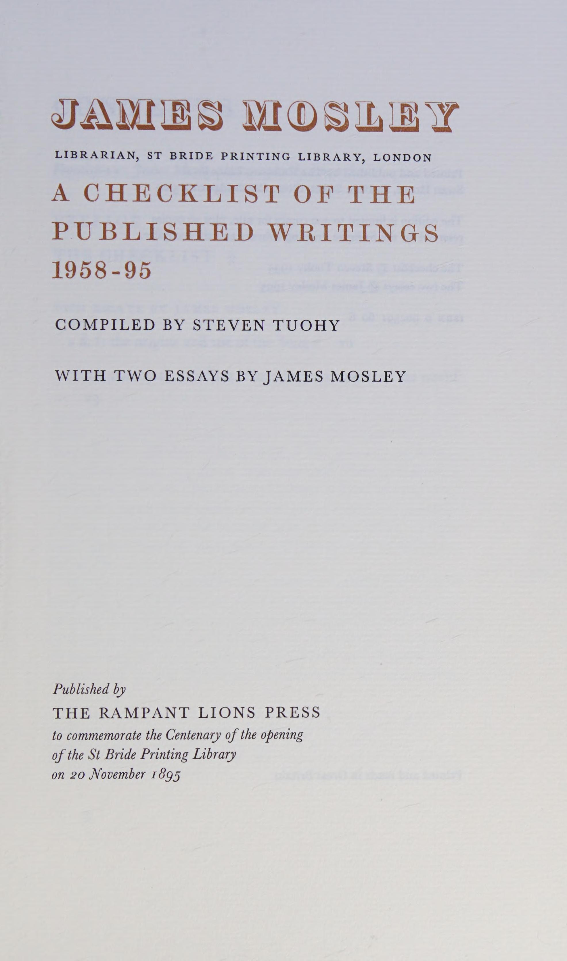 James Mosley
