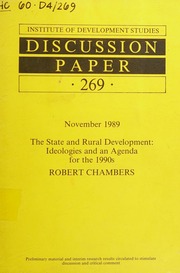 The State and Rural Development