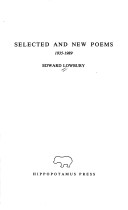 Selected and New Poems 1935 1989
