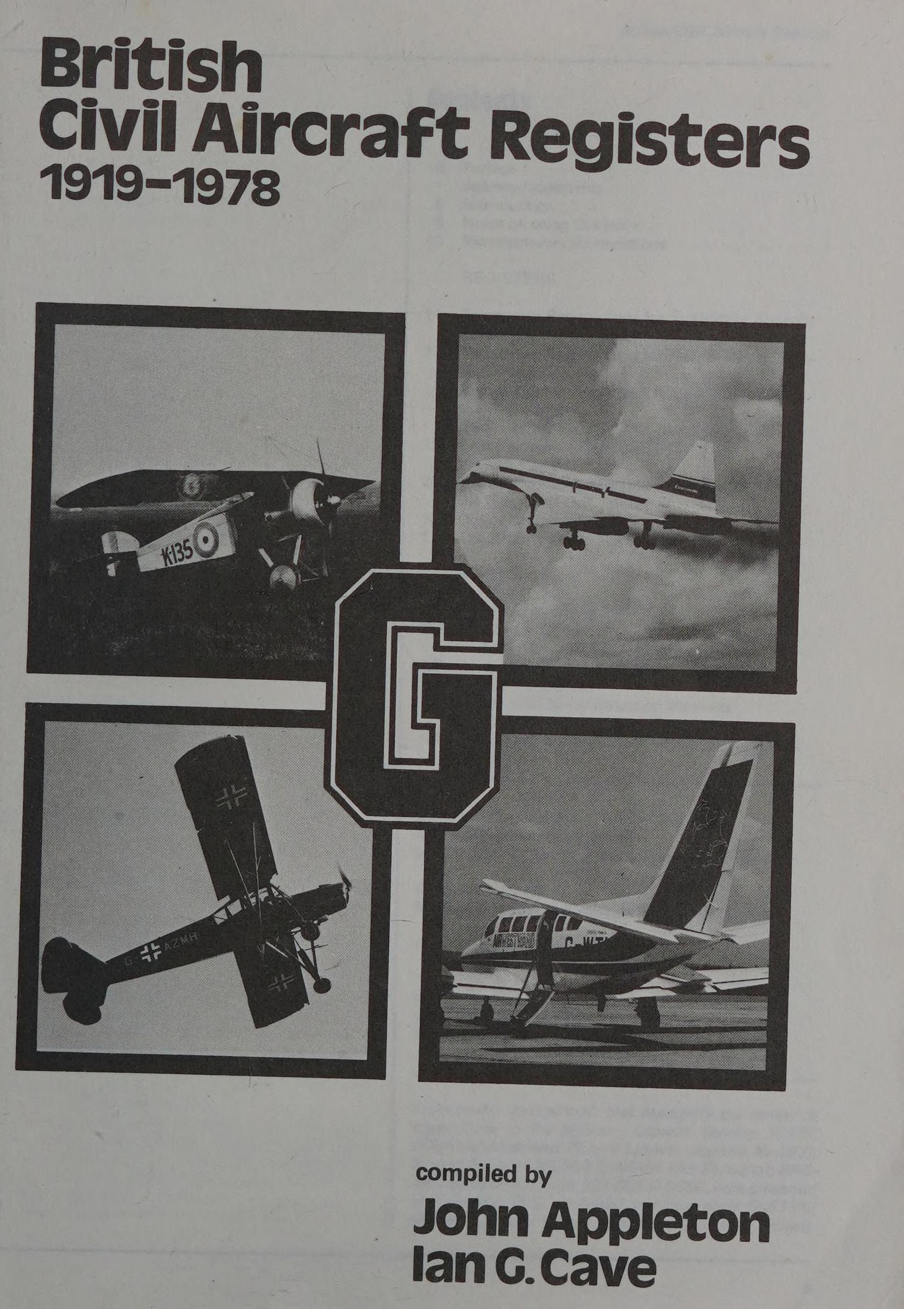 British Civil Aircraft Registers 1919-78