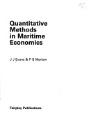 Quantitative Methods in Maritime Economics