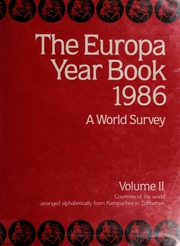 Europa Year Book 1984
