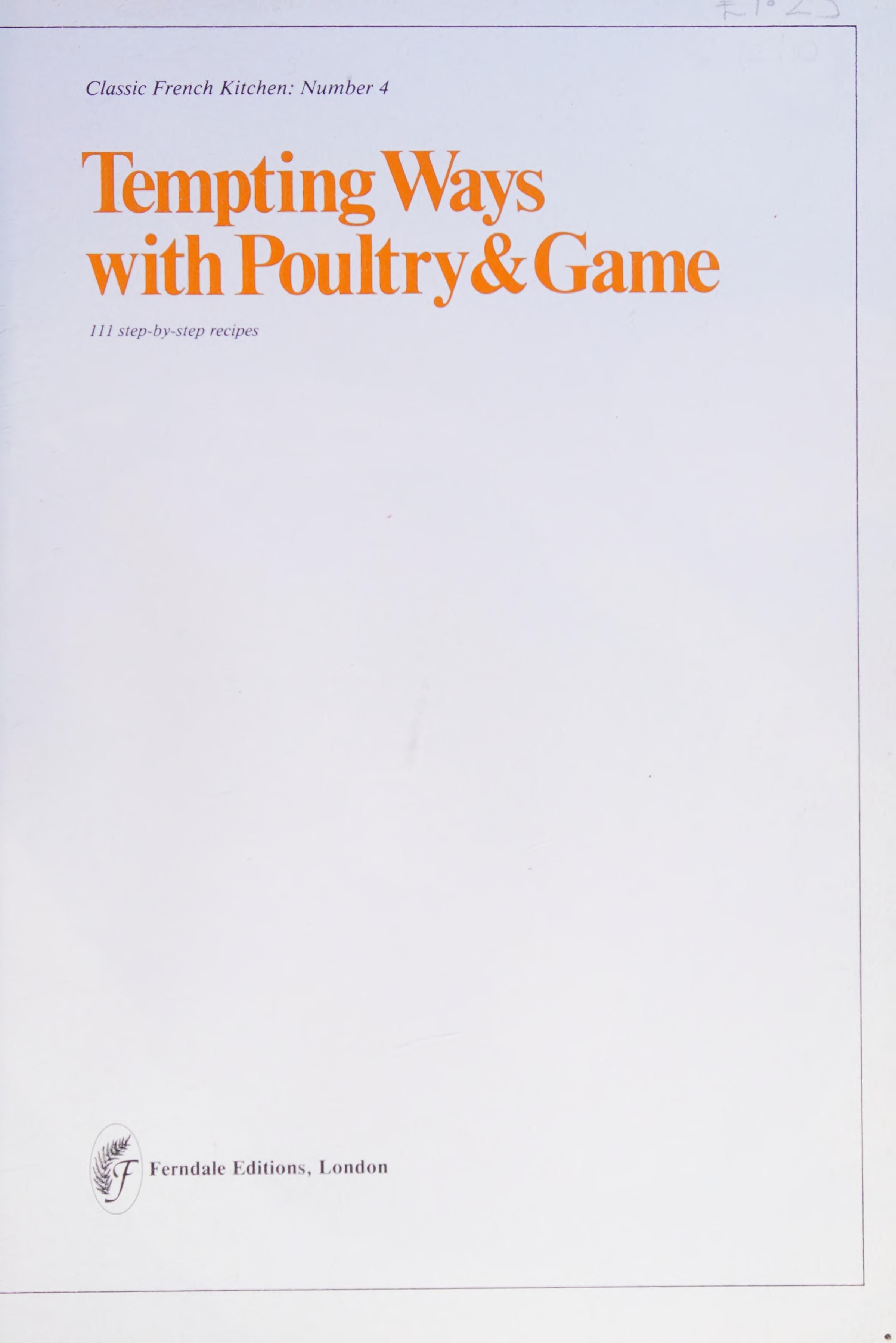 Tempting Ways with Poultry & Game