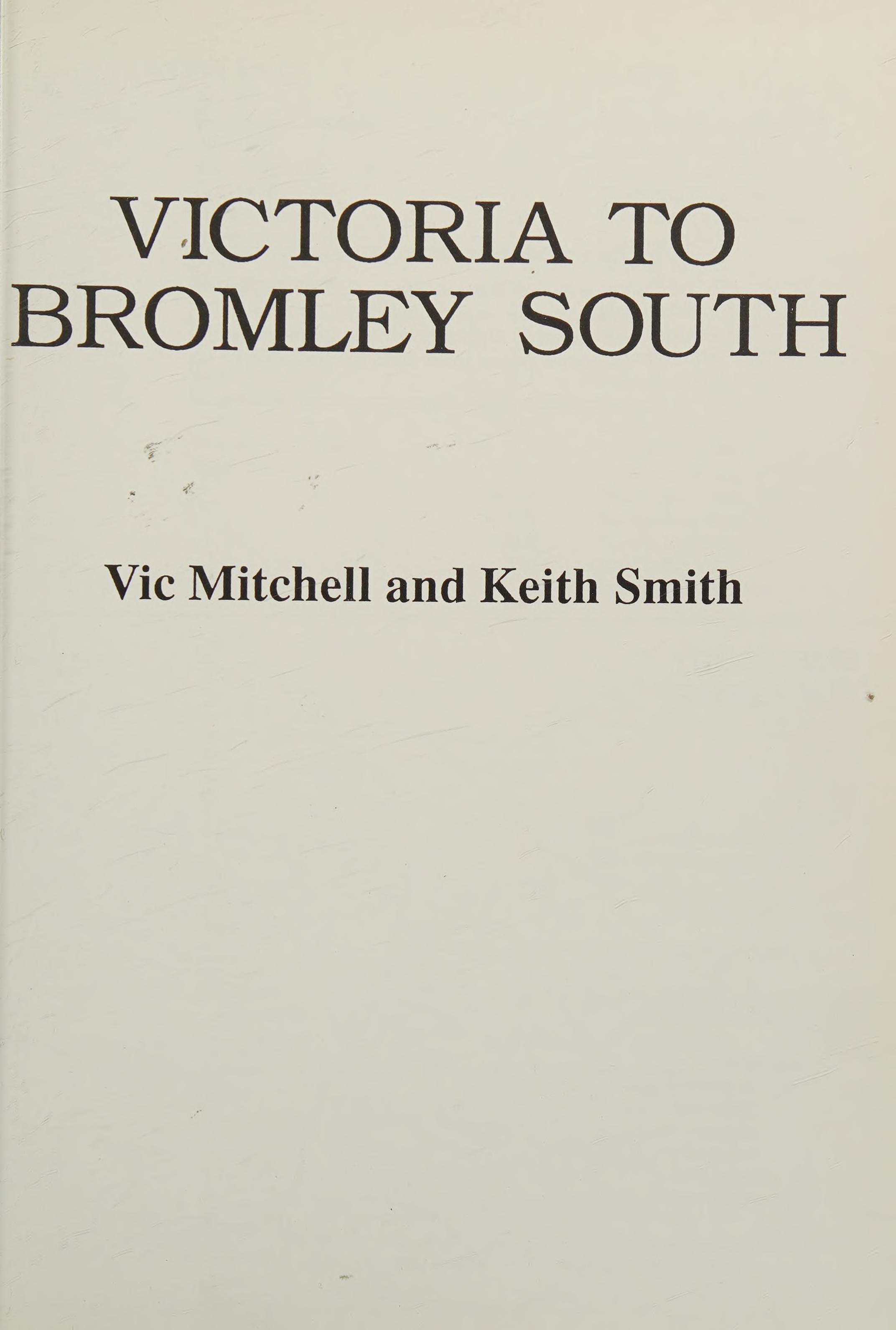 Victoria to Bromley South