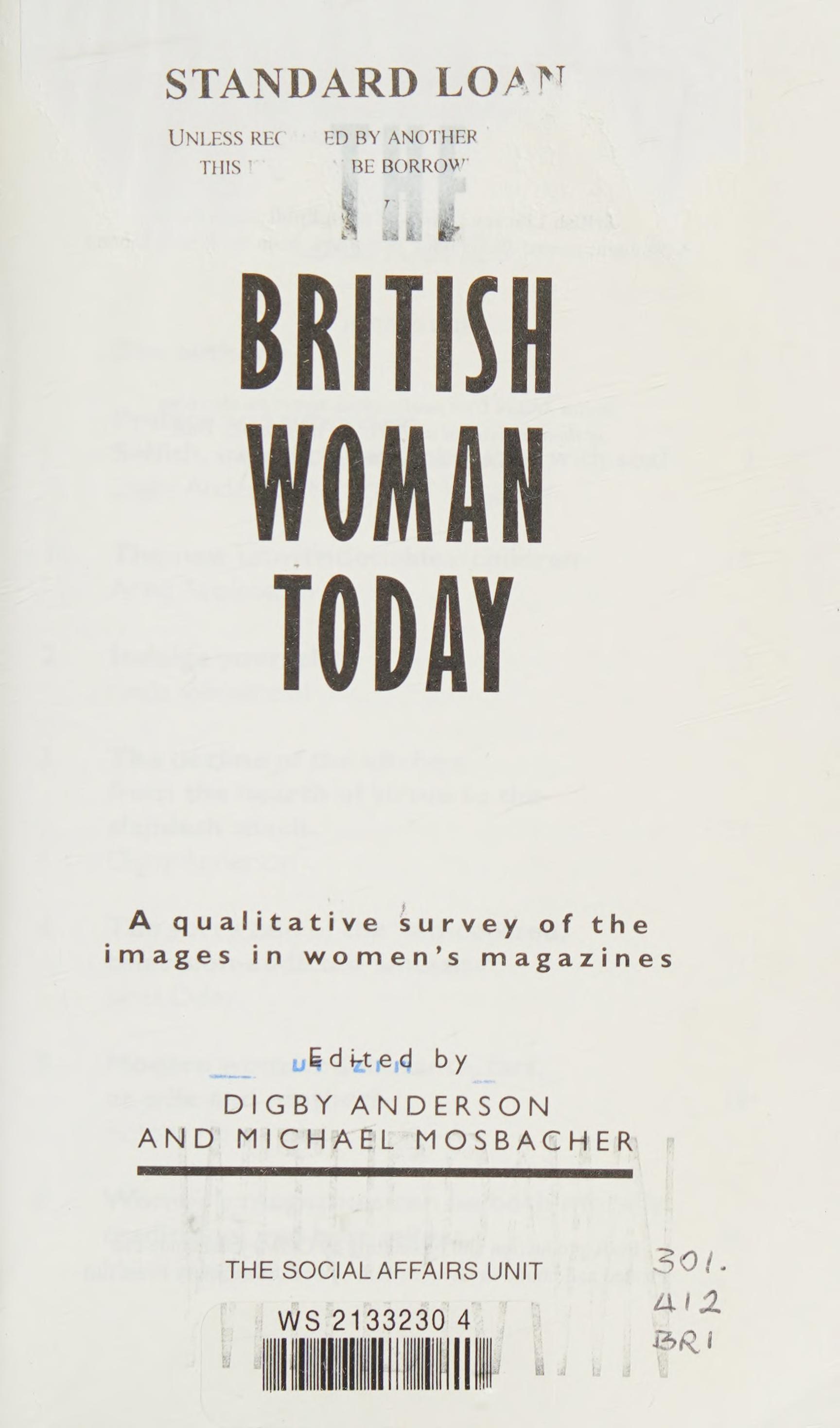 The British Woman Today