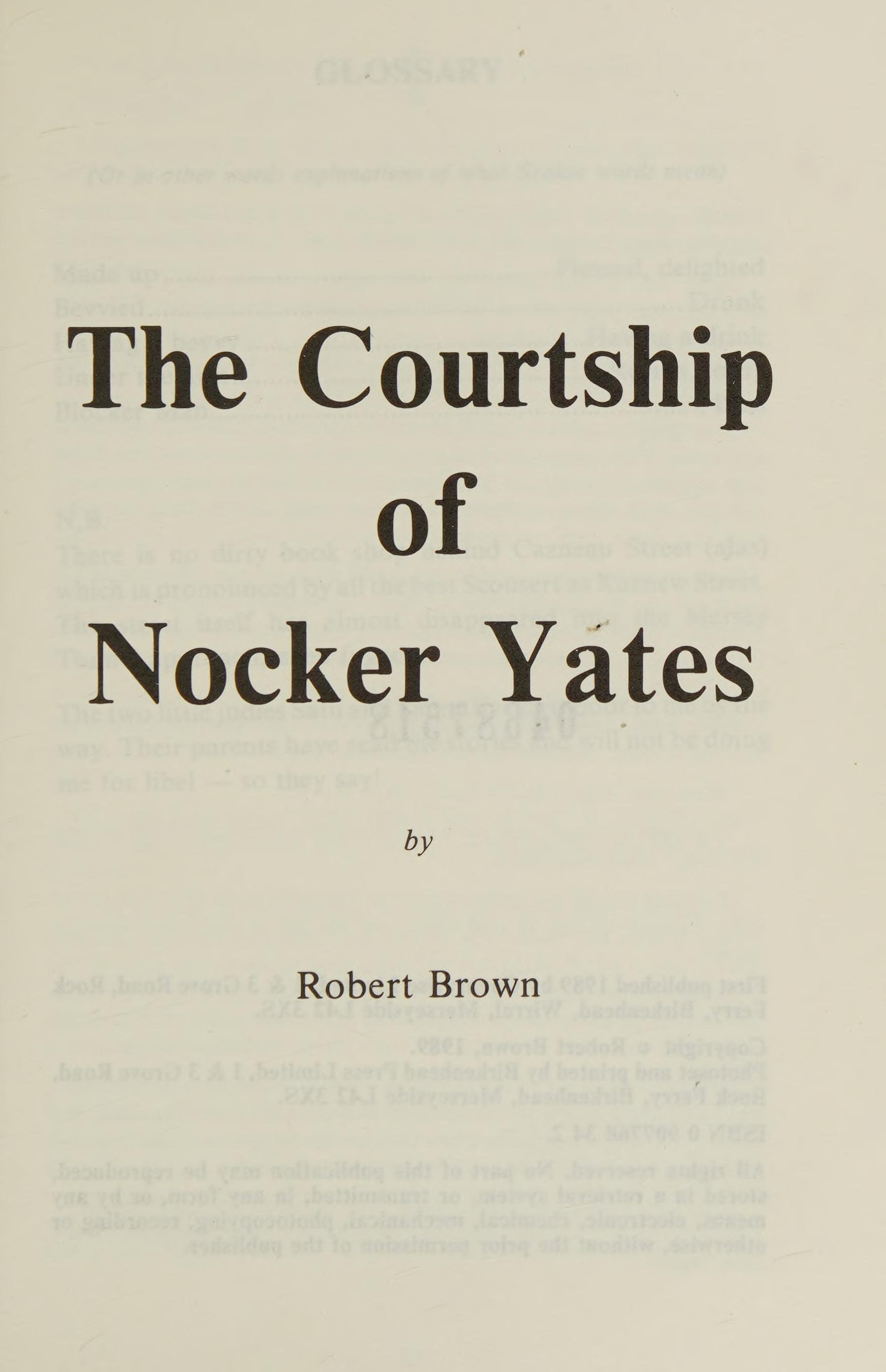 The Courtship of Nocker Yates