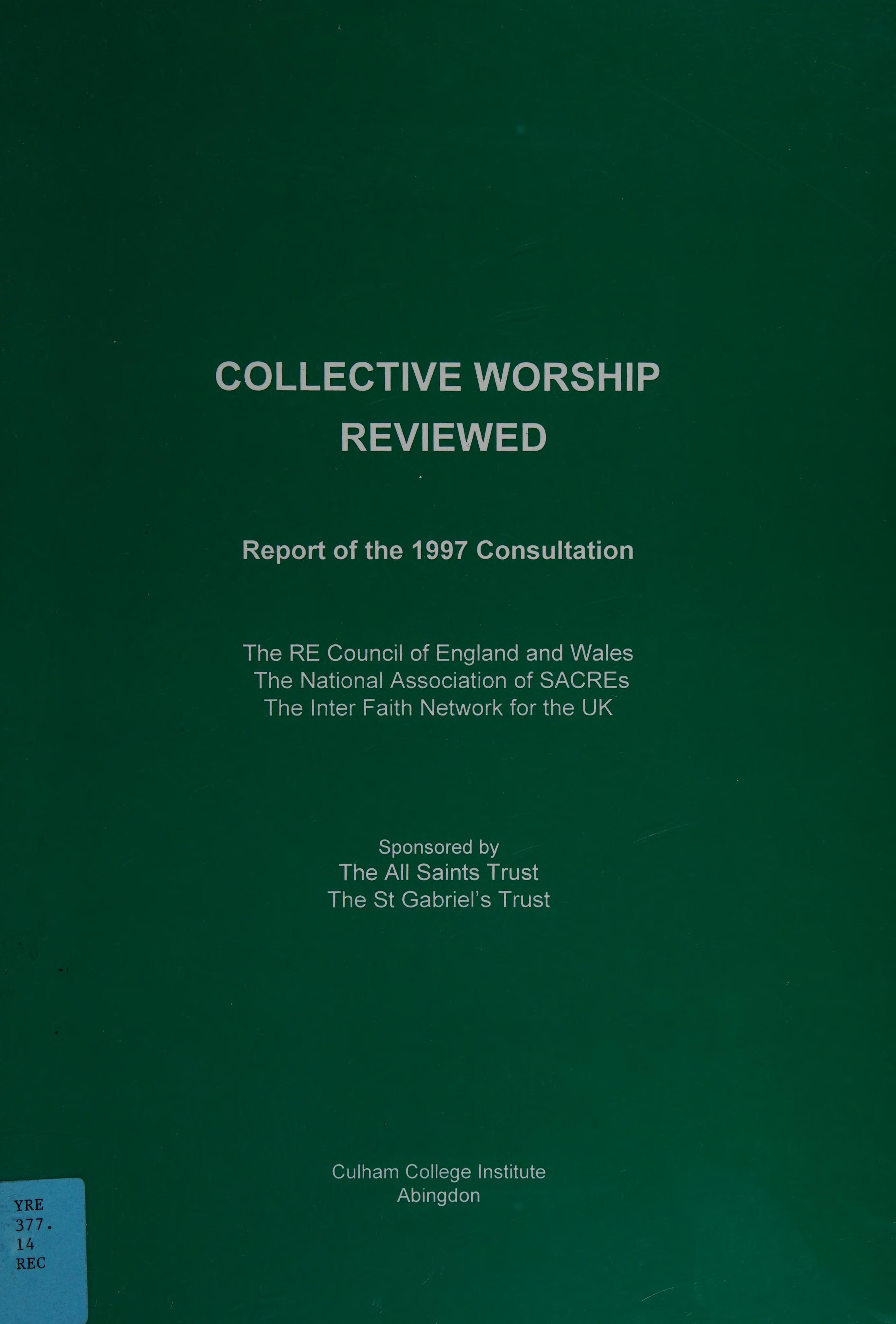 Collective Worship Reviewed