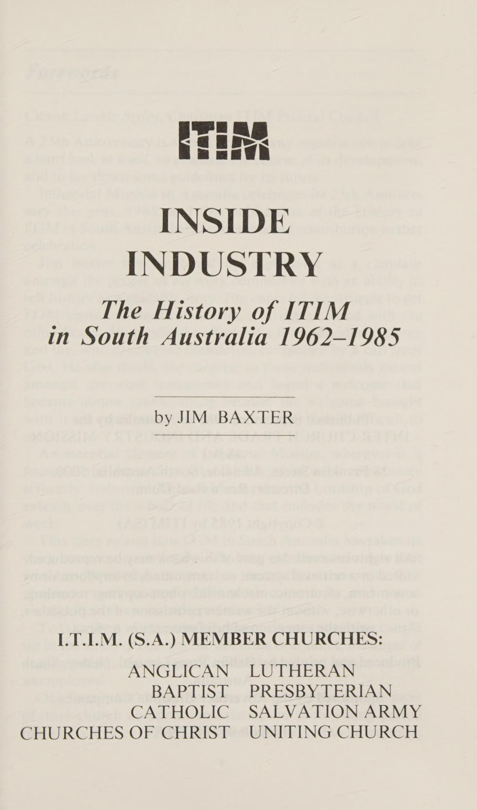 Inside industry