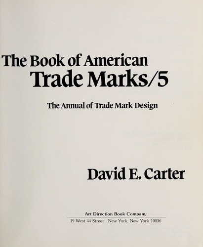 Book of American Trade Marks