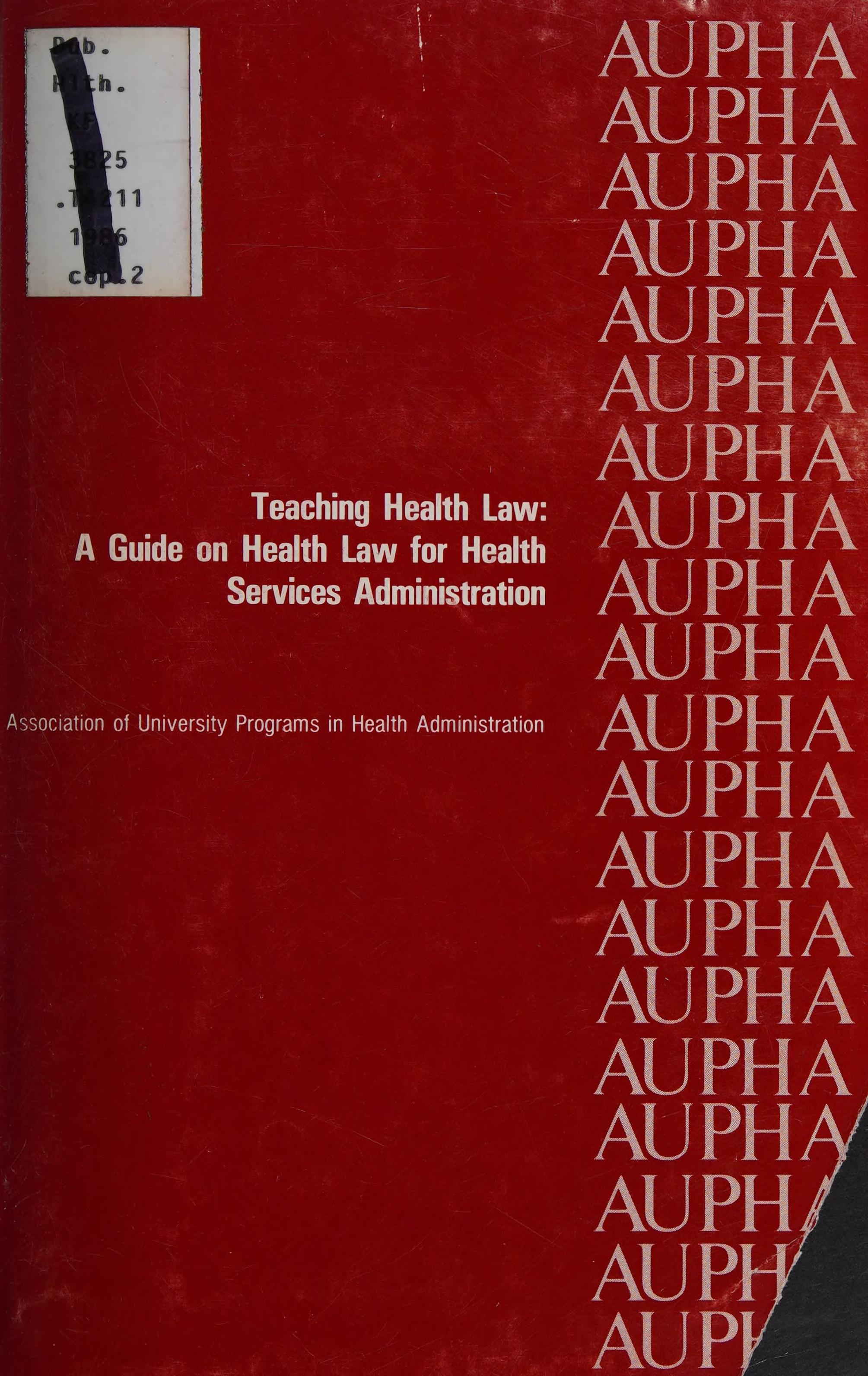 Teaching Health Law