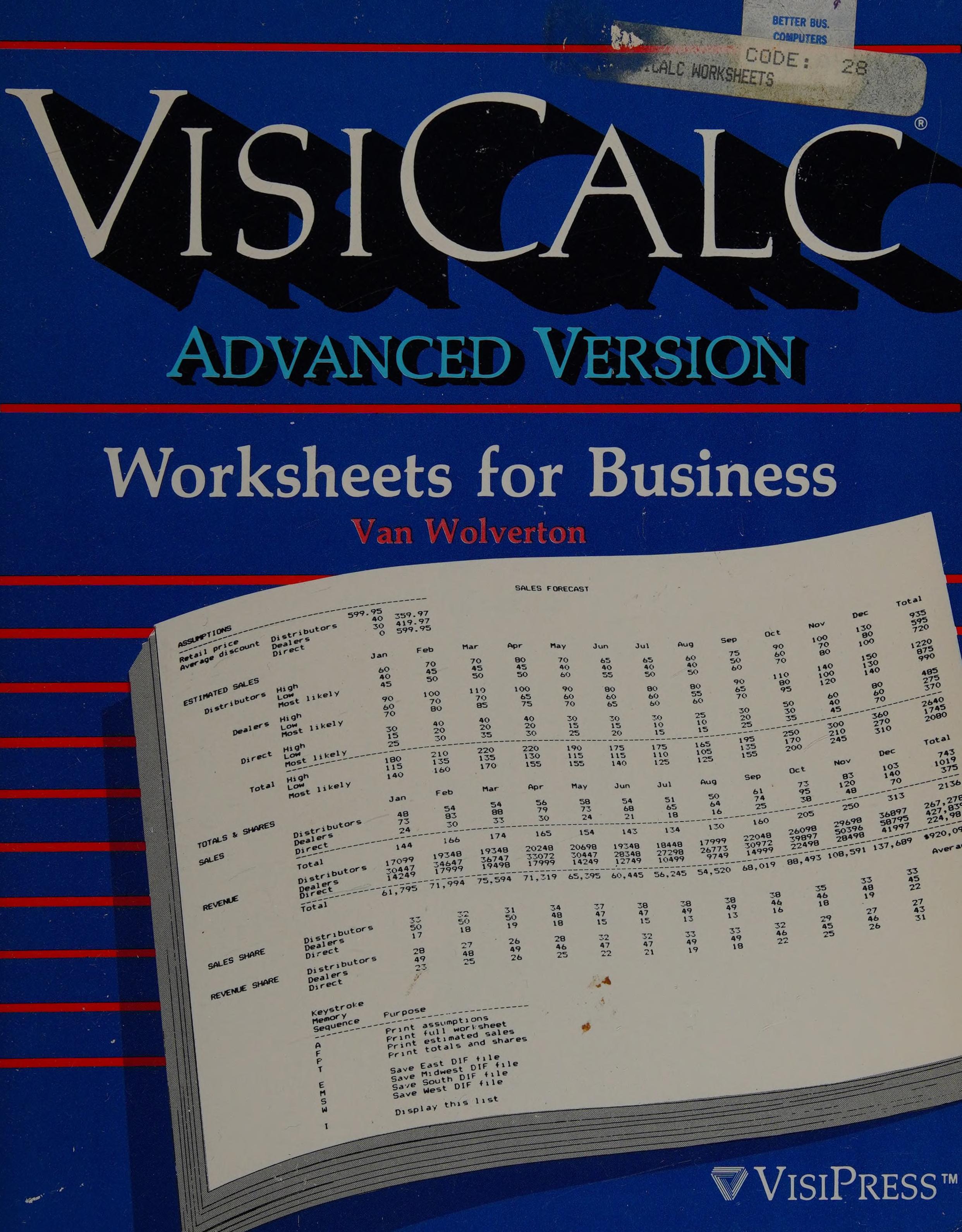 Visicalc Advanced Version