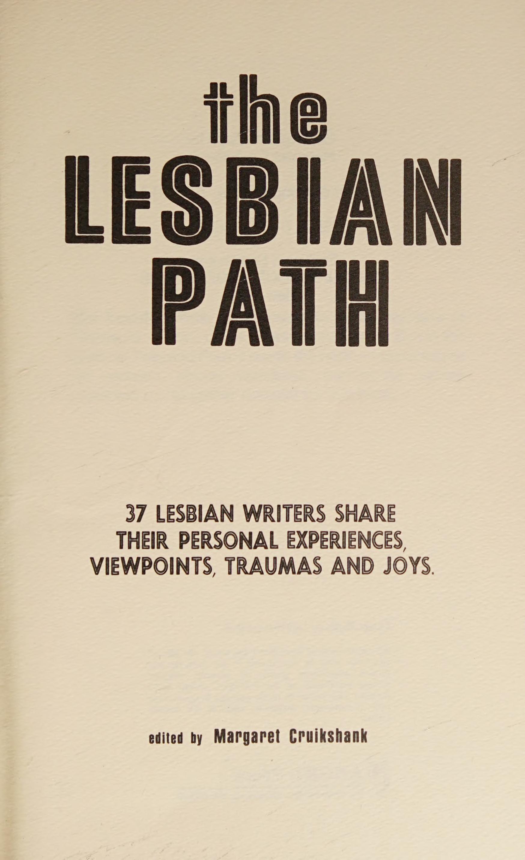 The Lesbian Path