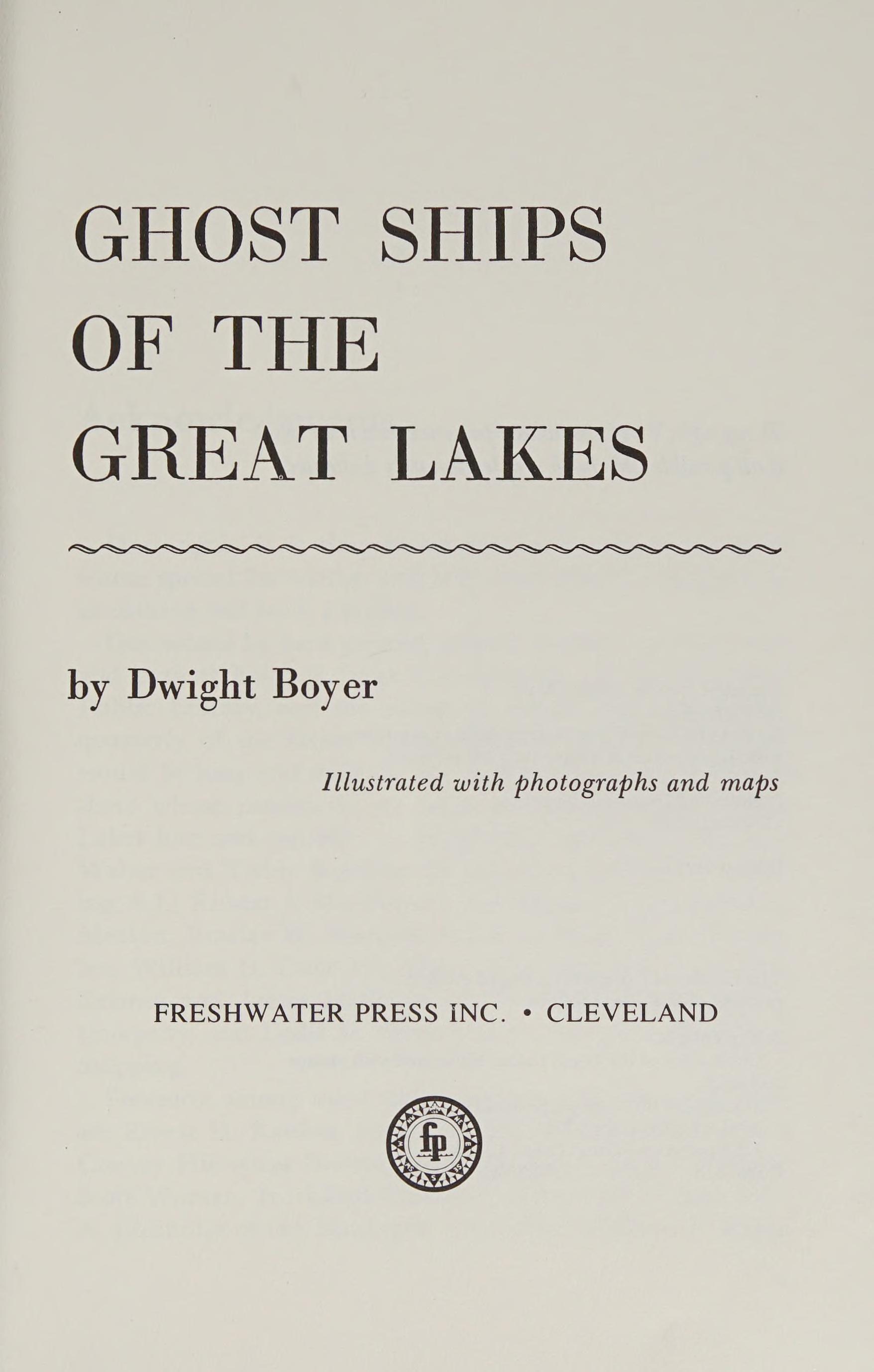 Ghost Ships of the Great Lakes