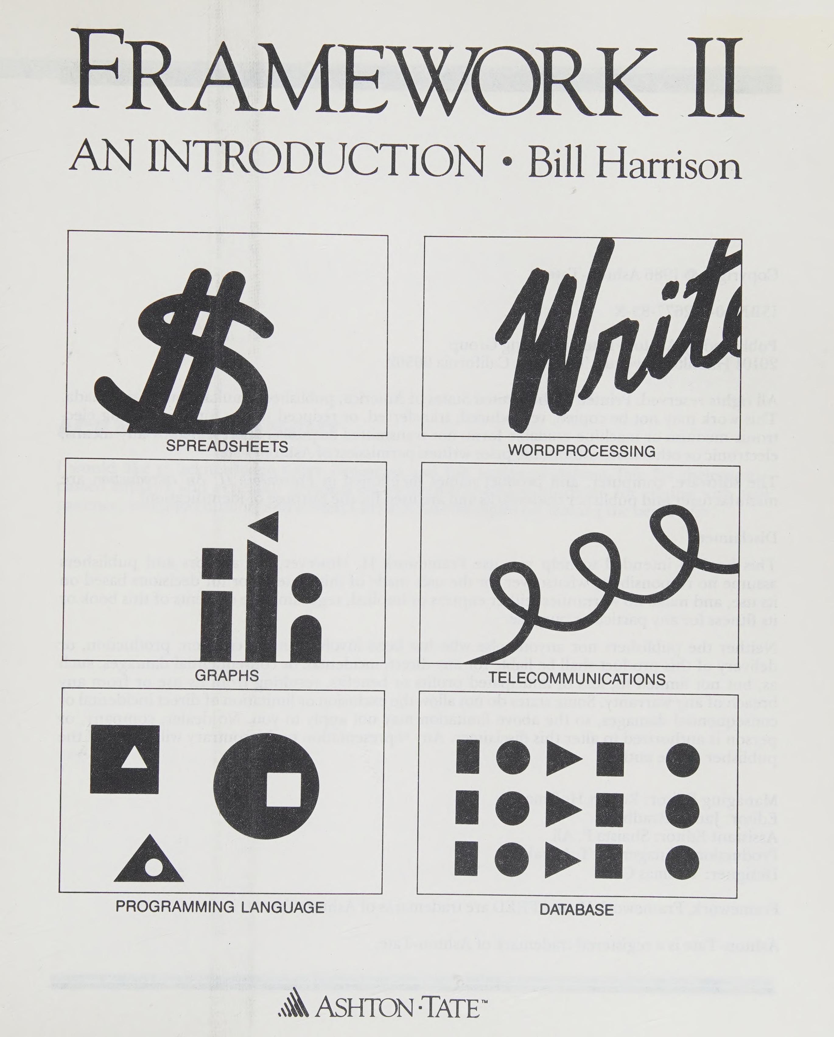 Frame Work II: An Introduction