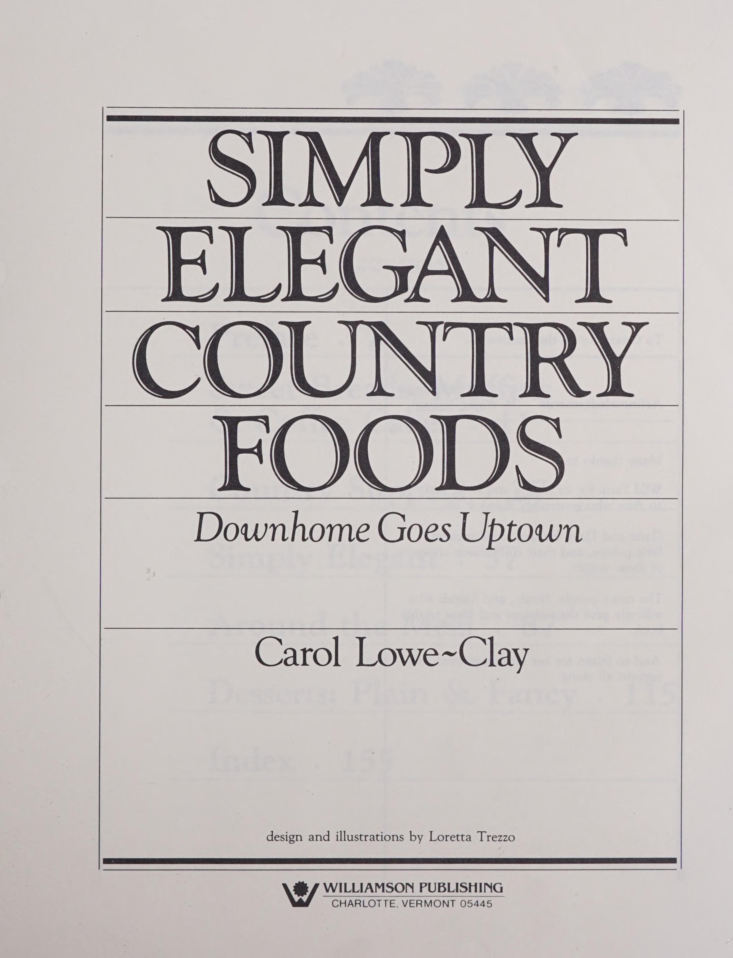 Simply Elegant Country Foods
