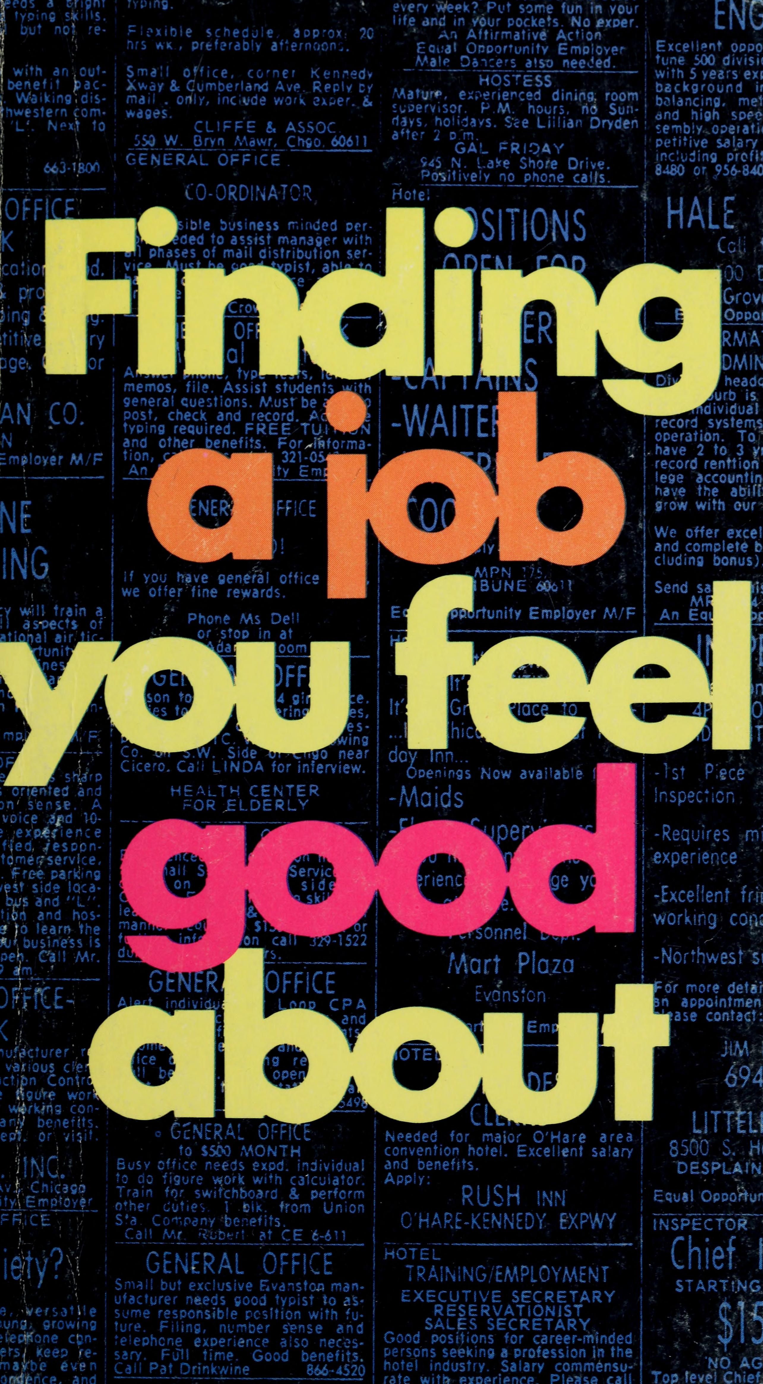 Finding A Job You Feel Good About
