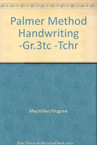 Palmer Method Transition or Cursive, Grade 3