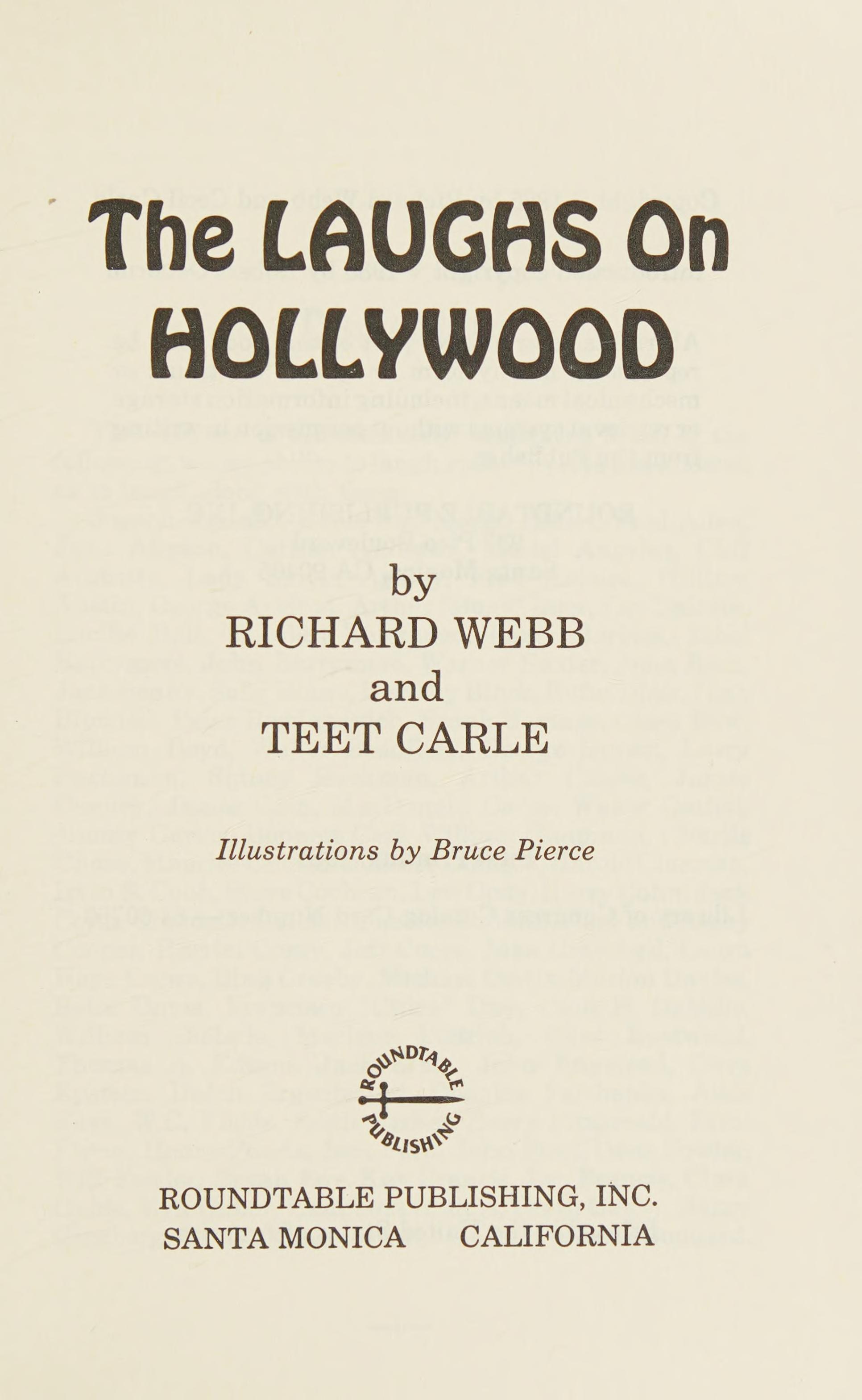 The Laughs On Hollywood