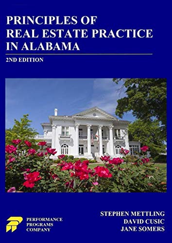 Principles of Real Estate Practice in Alabama