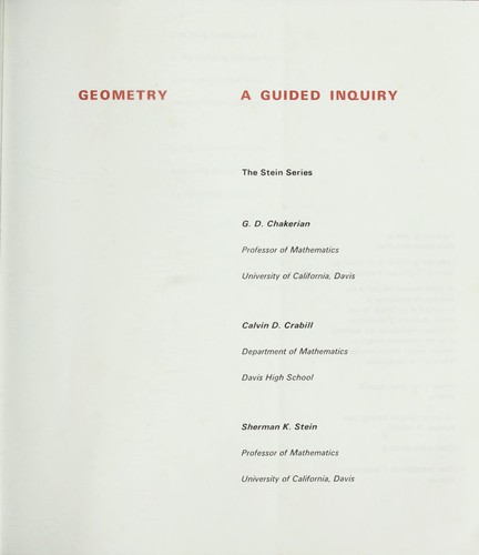 Geometry: A Guide Inquiry