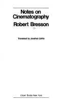 Notes on cinematography