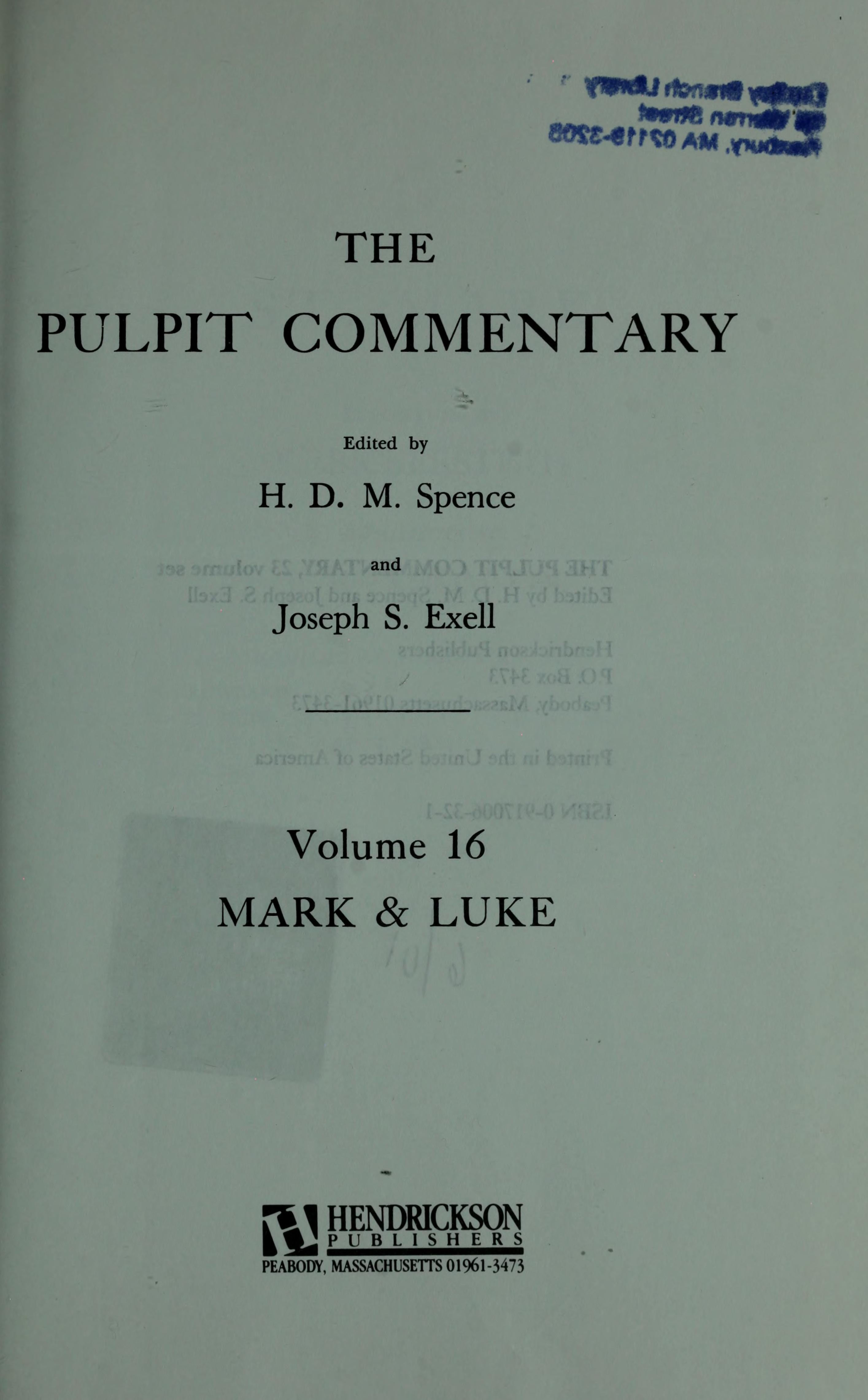 The Pulpit Commentary