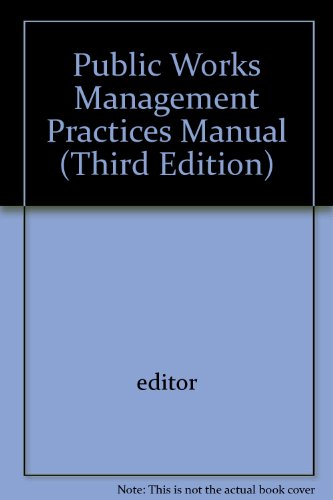 Public Works Management Practices Manual