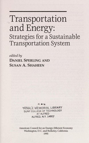 Transportation and Energy