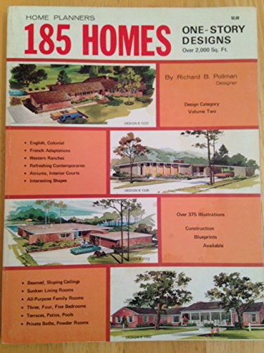Home Planners 185 Homes: One-Story Designs Over 2,000 Sq. Ft