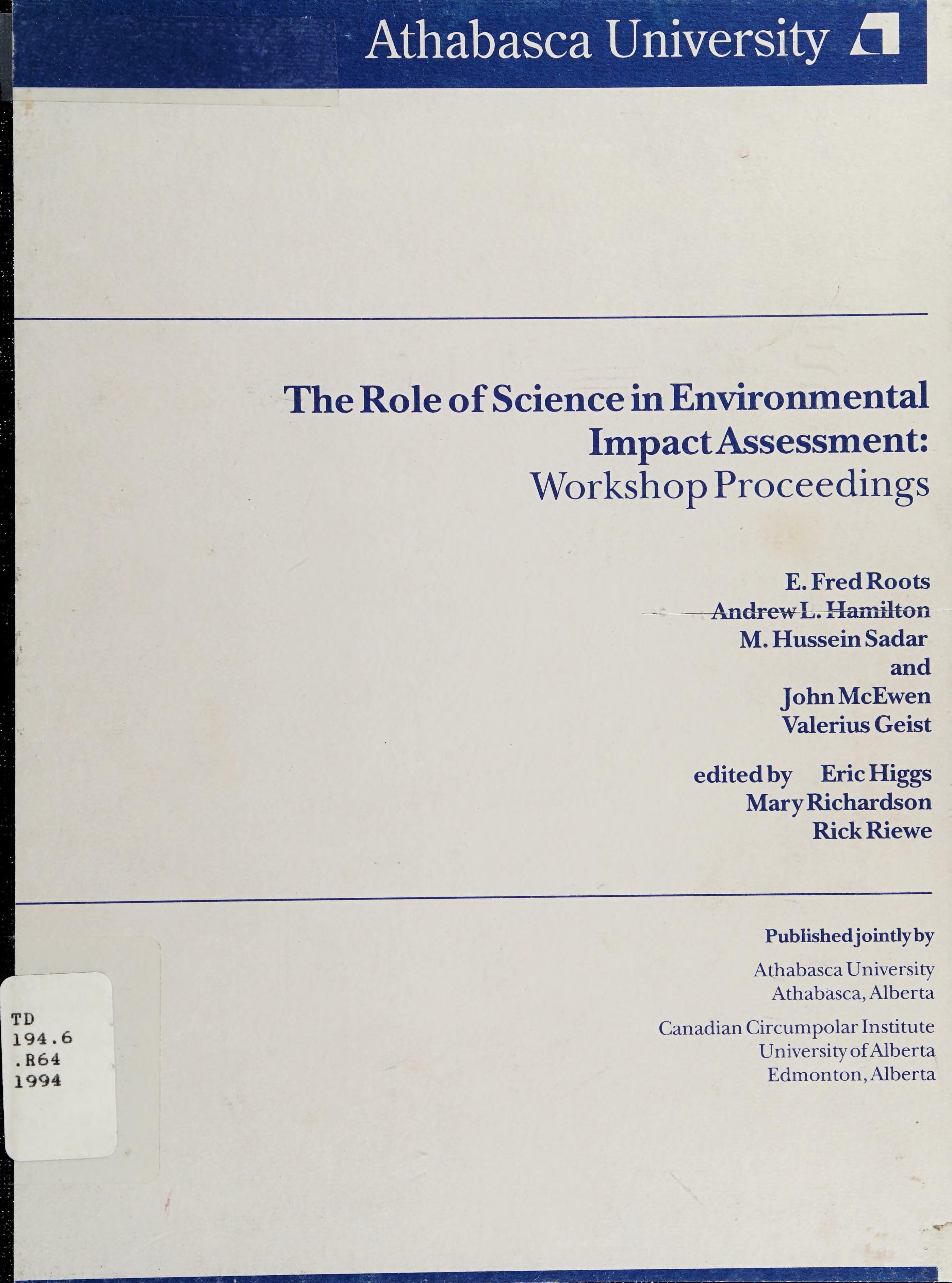 The Role Of Science In Environmental Im
