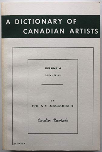 A Dictionary of Canadian Artists