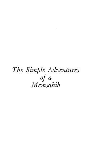 The Simple Adventures of a Memsahib