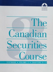 The Canadian Securities Course