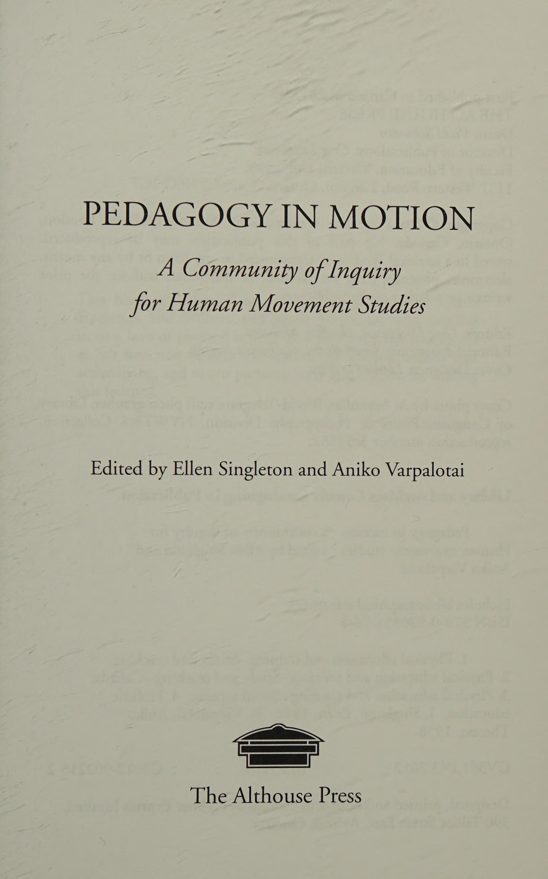 Pedagogy in Motion