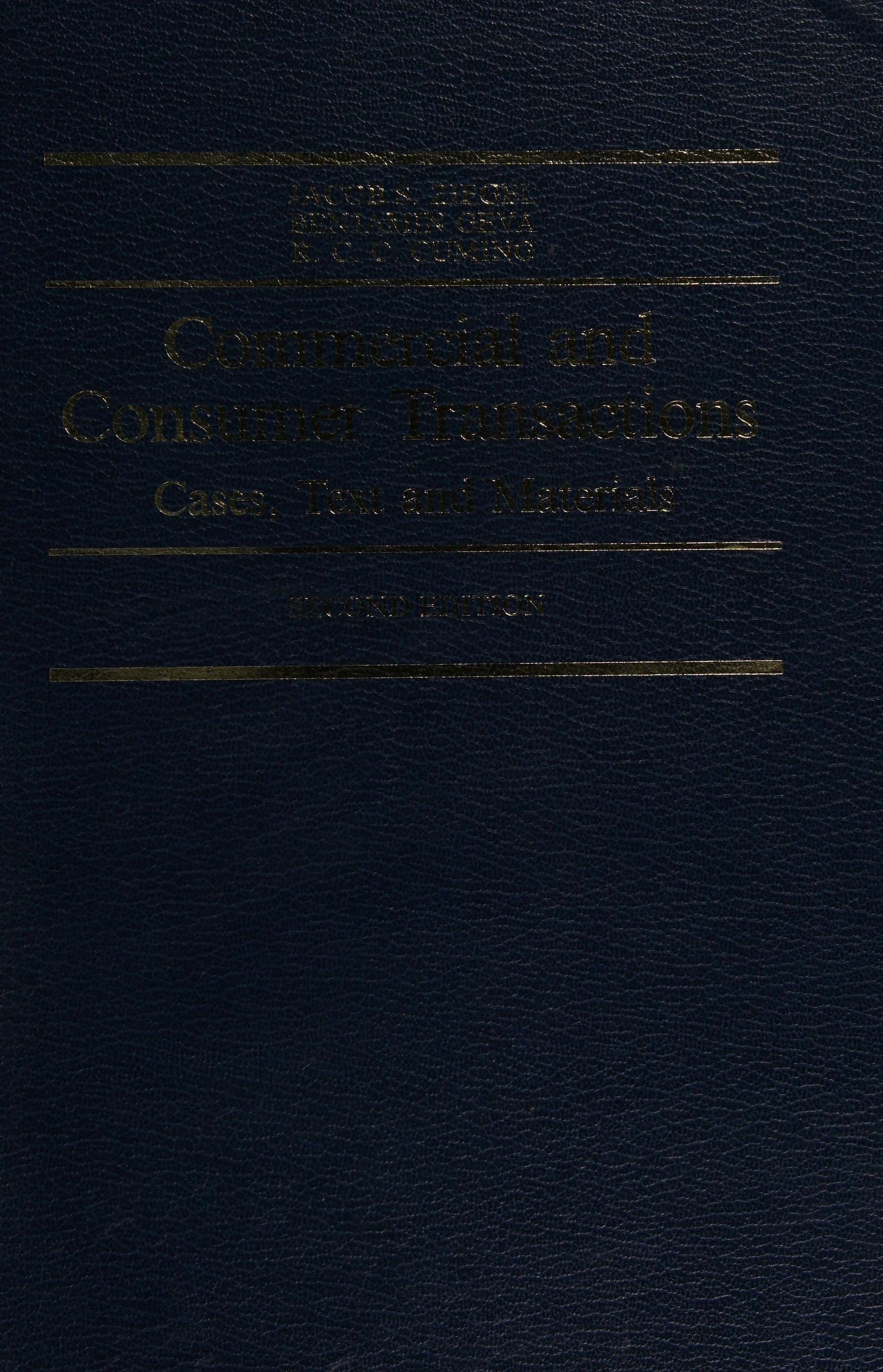 Commercial and Consumer Transactions