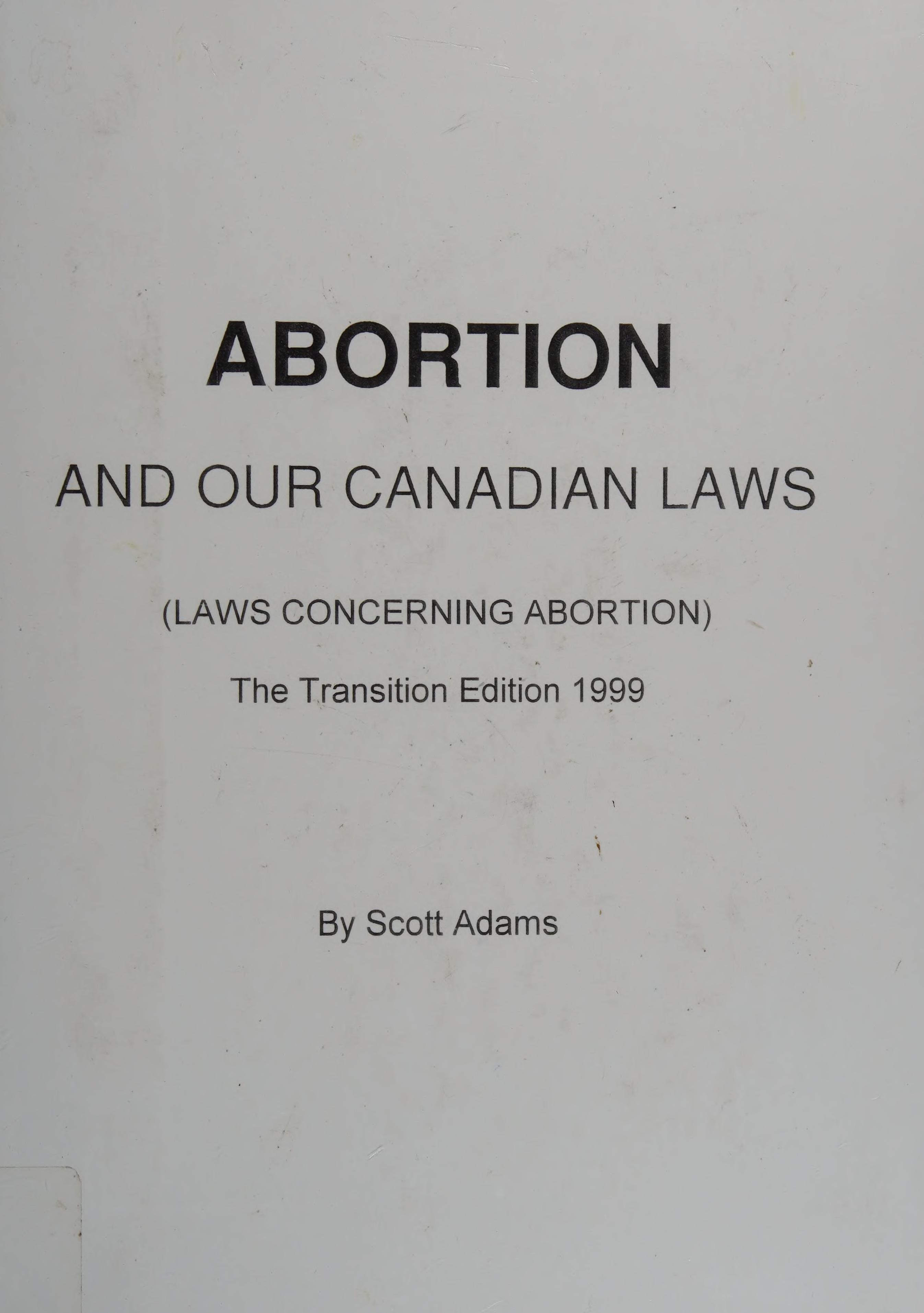 Abortion and Our Canadian Laws