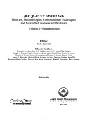 Air Quality Modeling: Theories, Methodologies, Computational Techniques, And Available Databases And Software