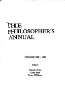 Philosopher'S Annual, 1990