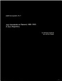 Jazz Standards On Record, 1900-1942: A Core Repertory