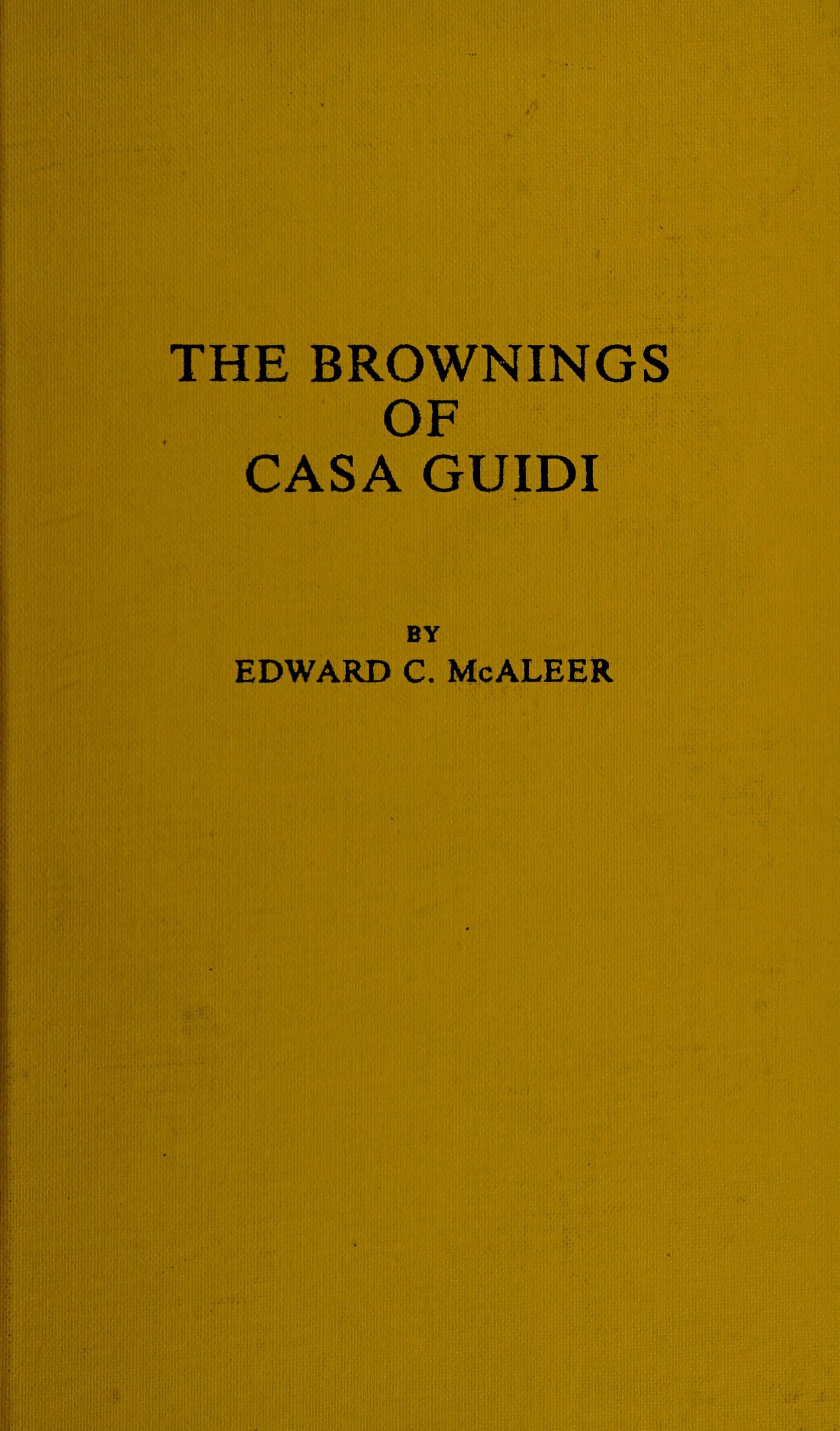 Brownings of Casa Guidi