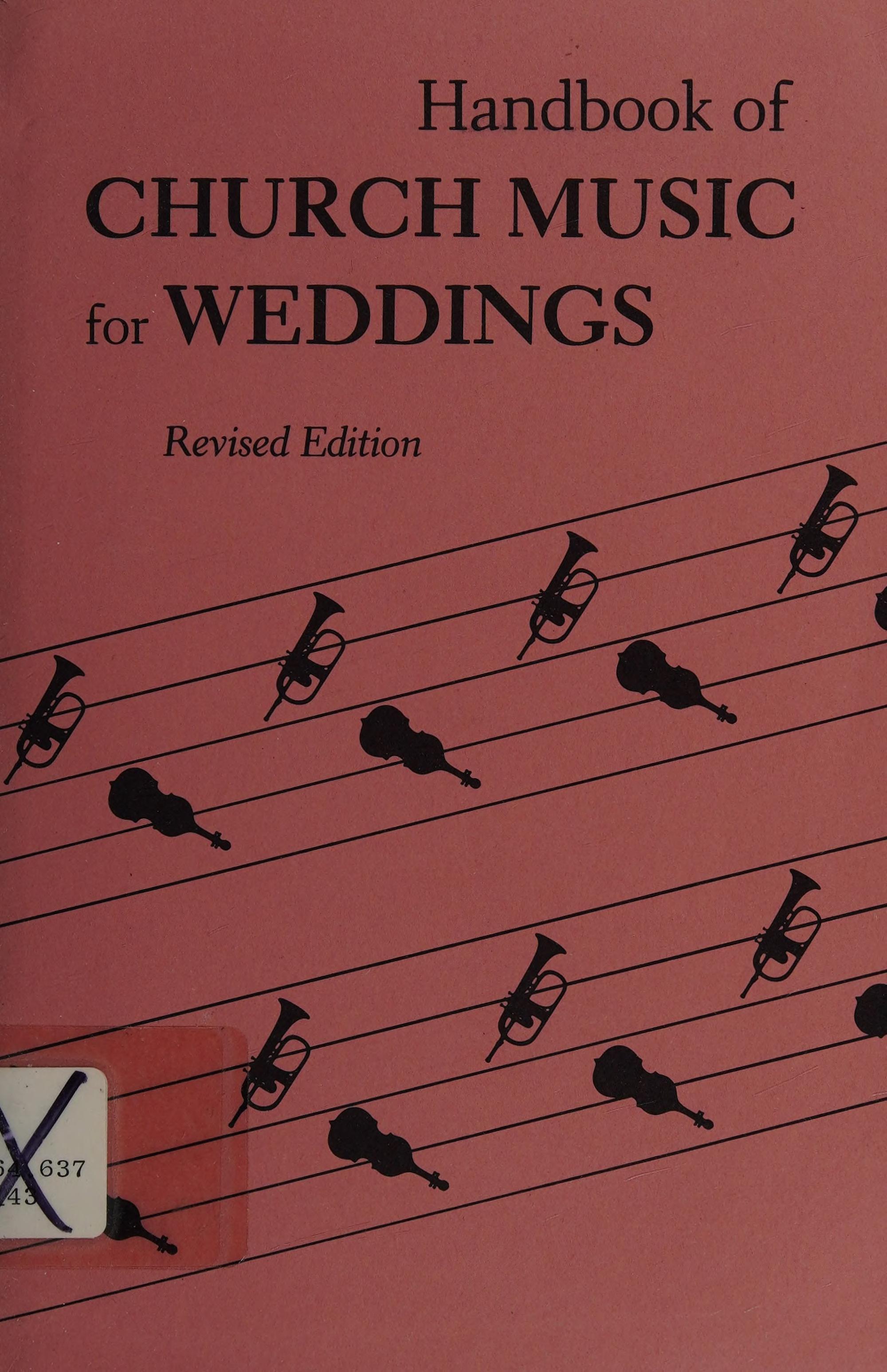 Handbook of Church Music for Weddings