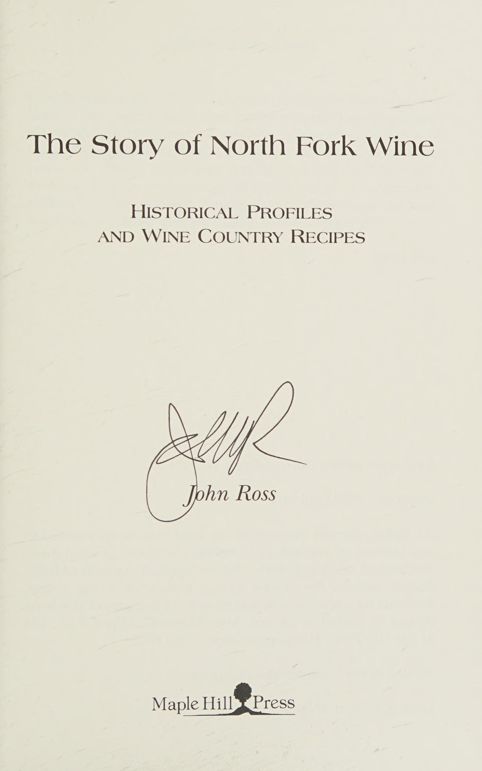 The Story of North Fork Wine