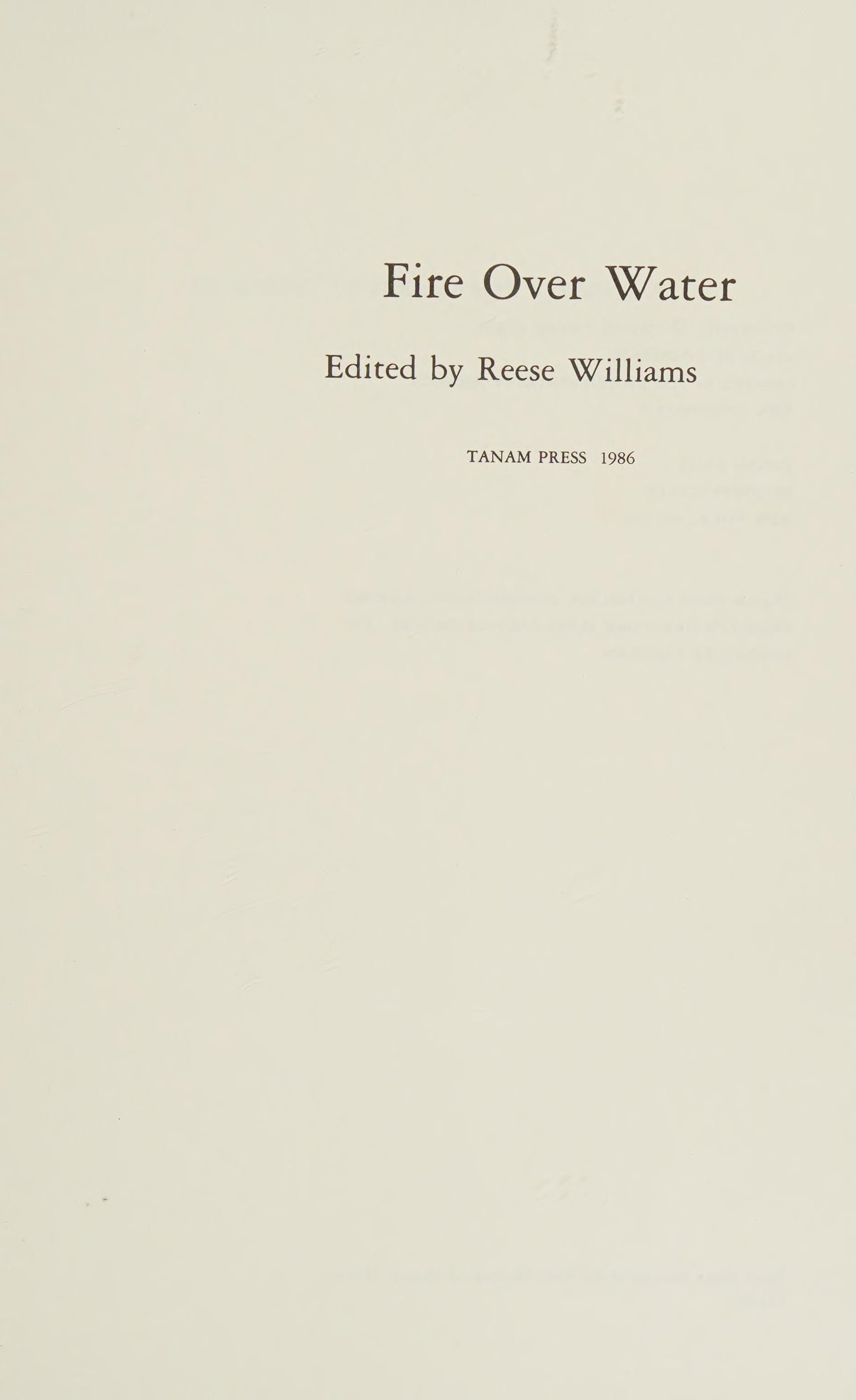 Fire Over Water