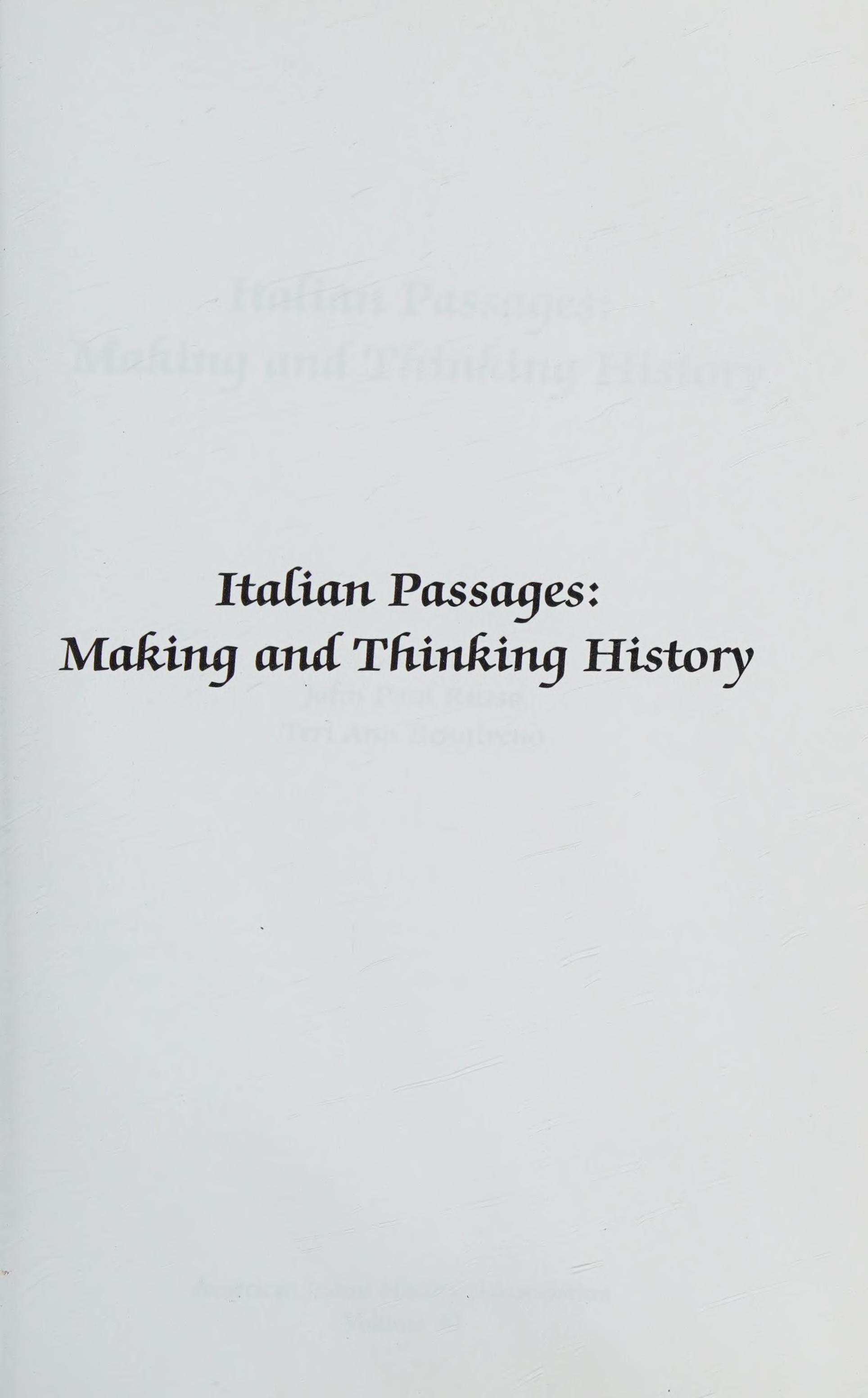 Italian Passages