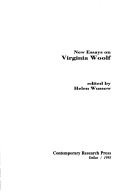 New Essays On Virginia Woolf