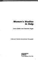 Women'S Studies In Italy
