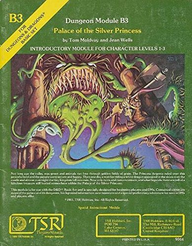 Palace of the Silver Princess AD D Fantasy Roleplaying Module B3