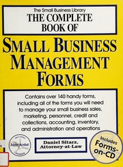 The Complete Book of Small Business Management Forms