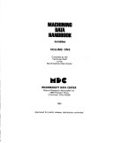 Machining Data Handbook